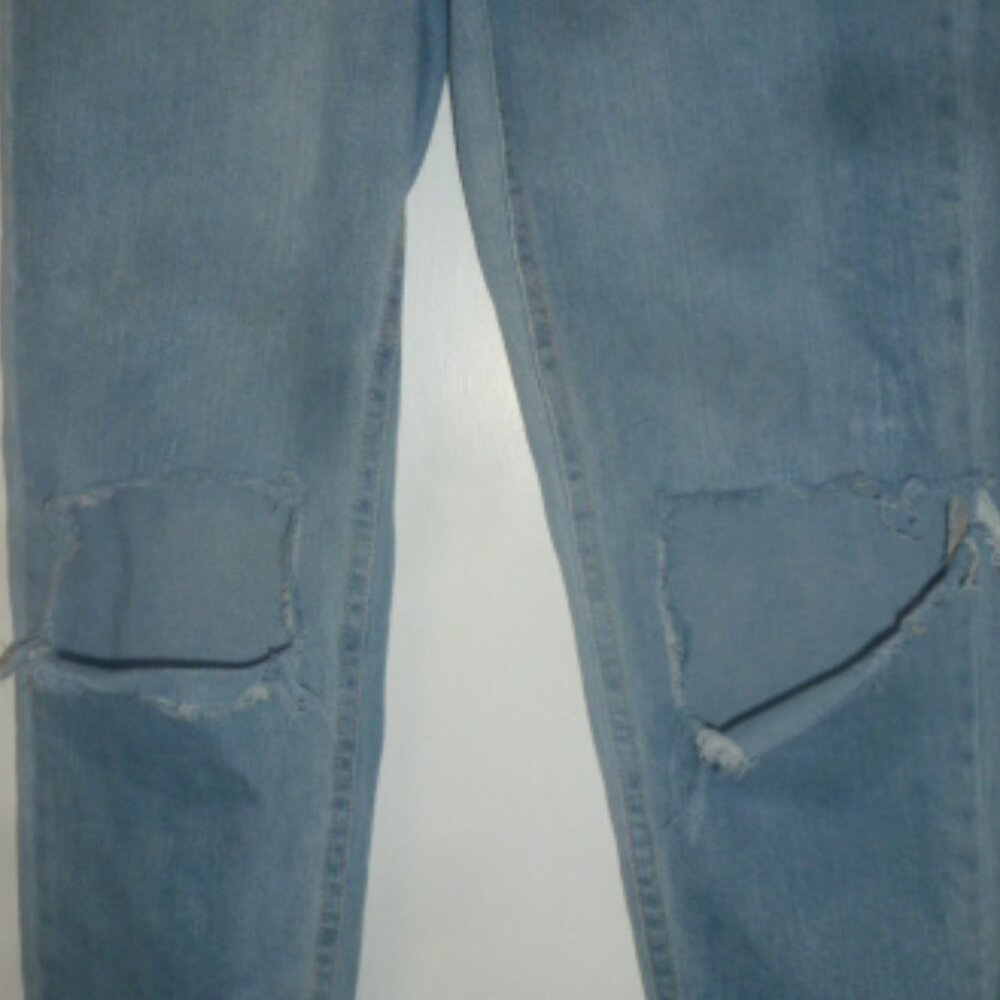 Women's ripped highest rise mom jeans sz 0 - Picture 3 of 8